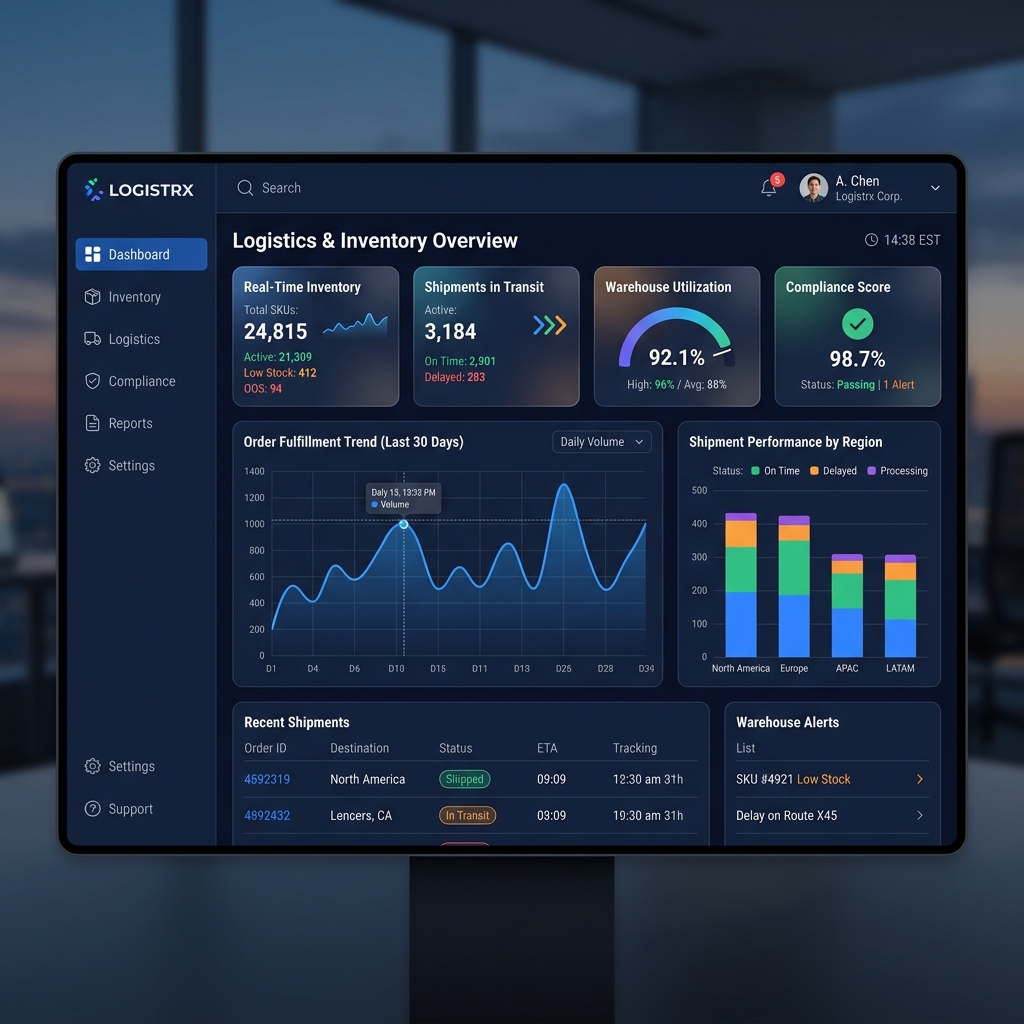 Enterprise Compliance Dashboard Preview